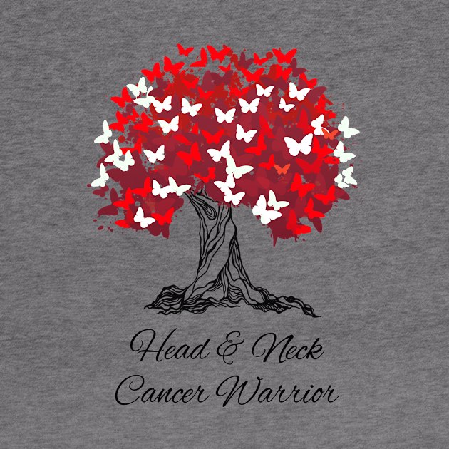 Head & Neck Cancer Warrior Tree Hope Gifts by MerchAndrey